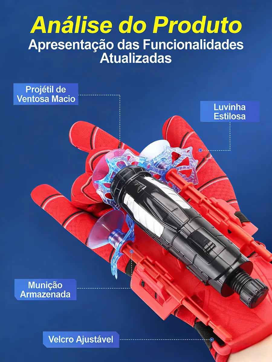 🕷️ Kit Lança-Teia Infantil