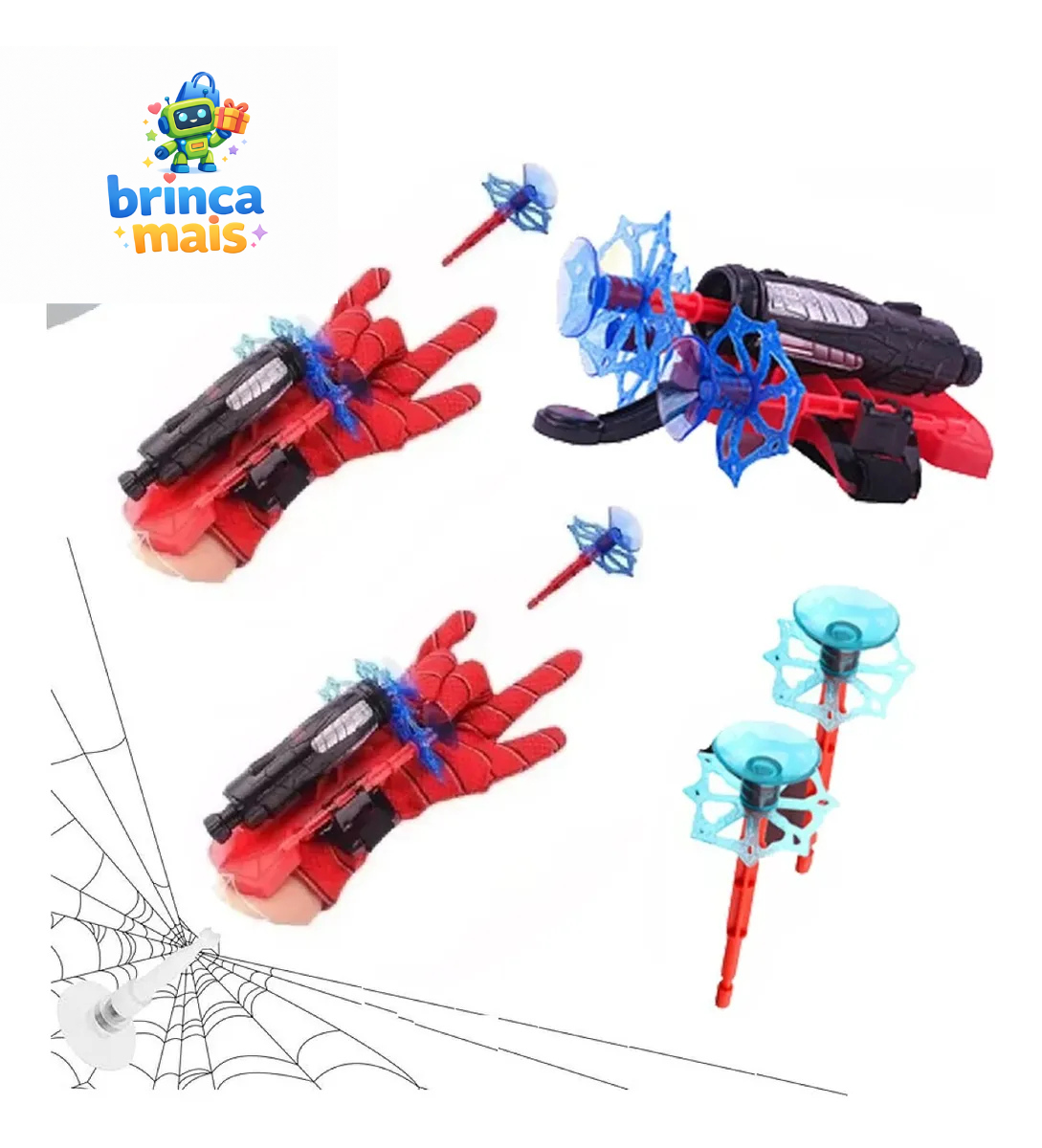 🕷️ Kit Lança-Teia Infantil
